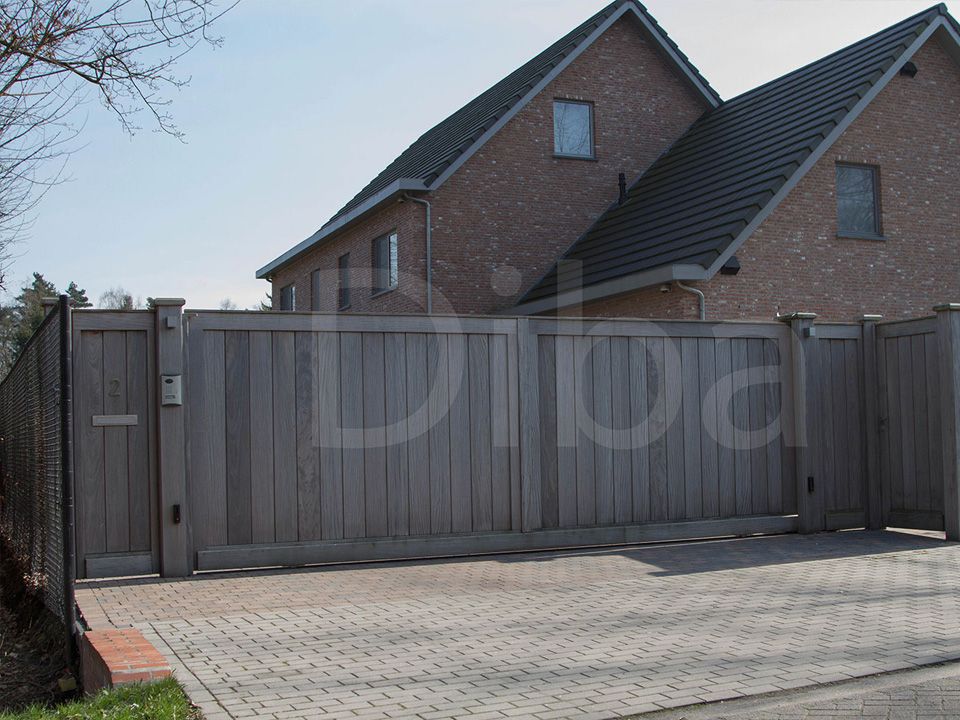 Houten poort op maat diba