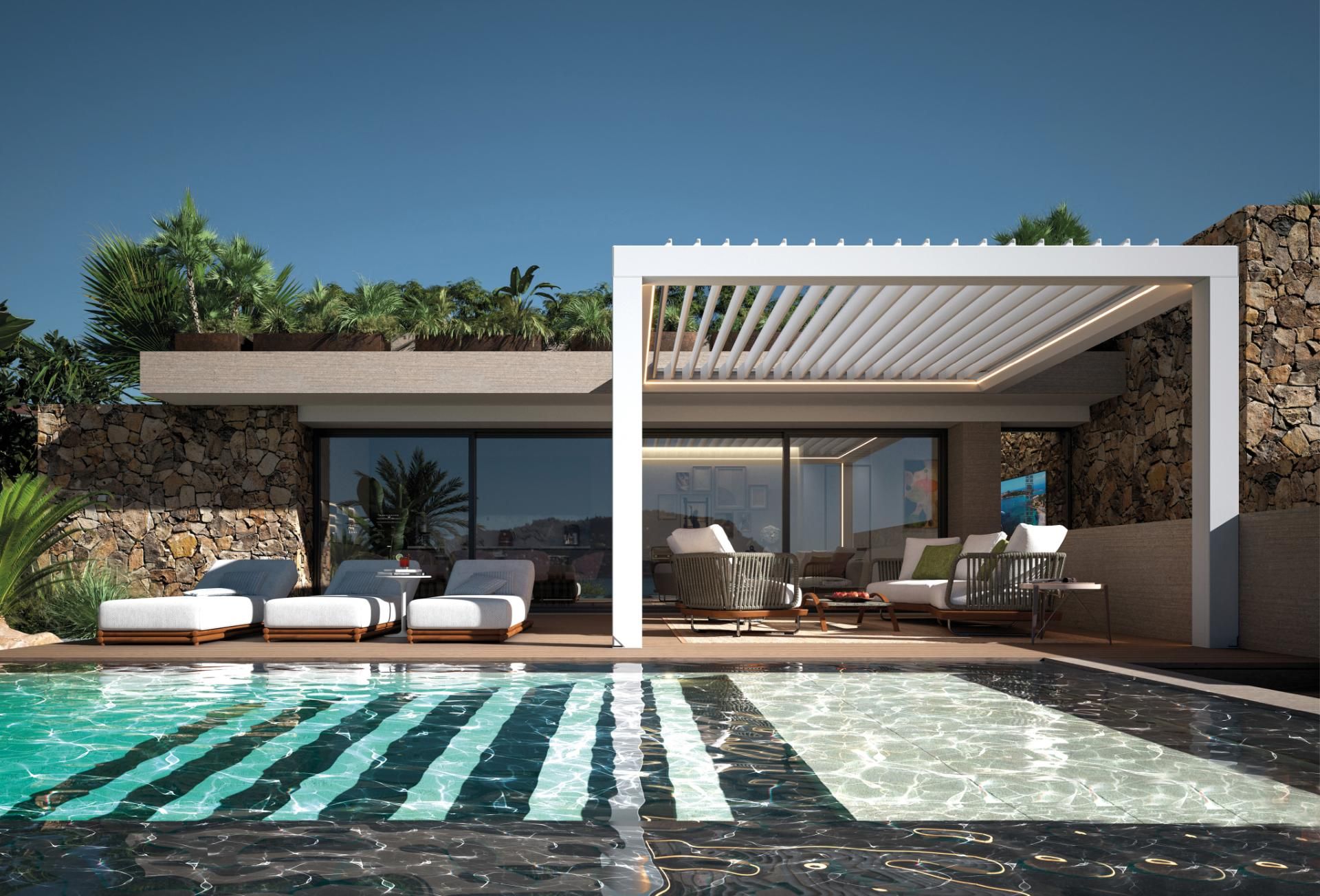 Diba outdoor poolhouse